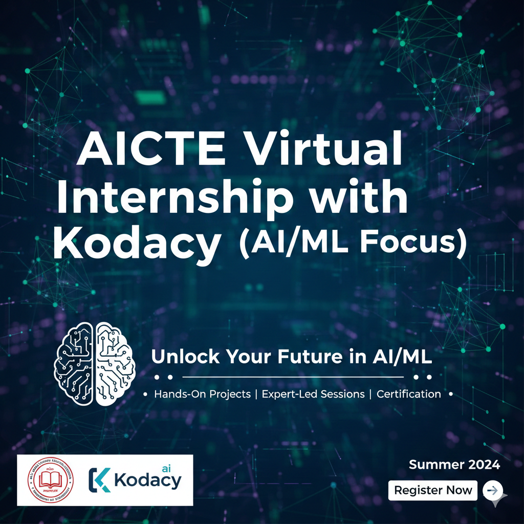 AICTE Virtual Internship with Kodacy (AI/ML Focus)