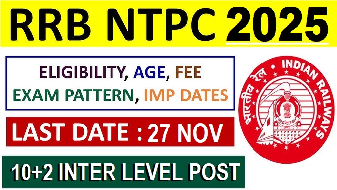 RRB NTPC Under Graduate CEN 07/2025 – Notification, Exam Pattern, Syllabus & PDF