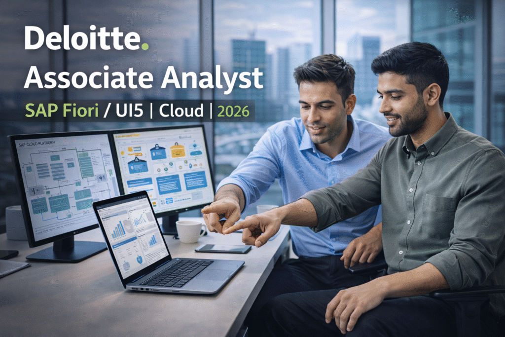 Deloitte Associate Analyst SAP Fiori Job in Bengaluru