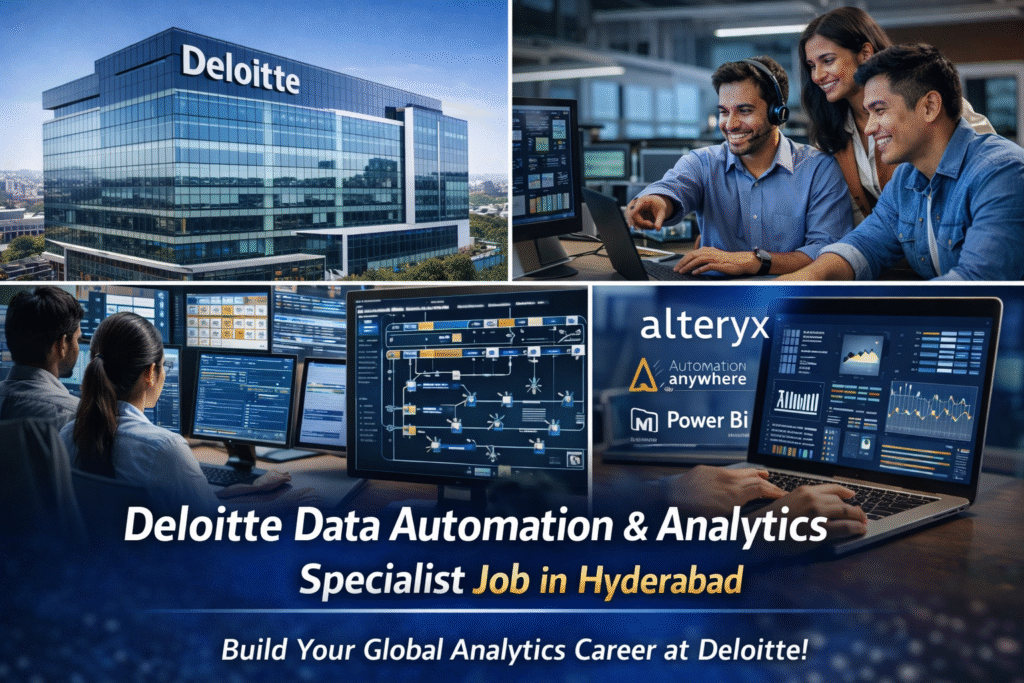 Deloitte Data Automation Analytics Job in Hyderabad