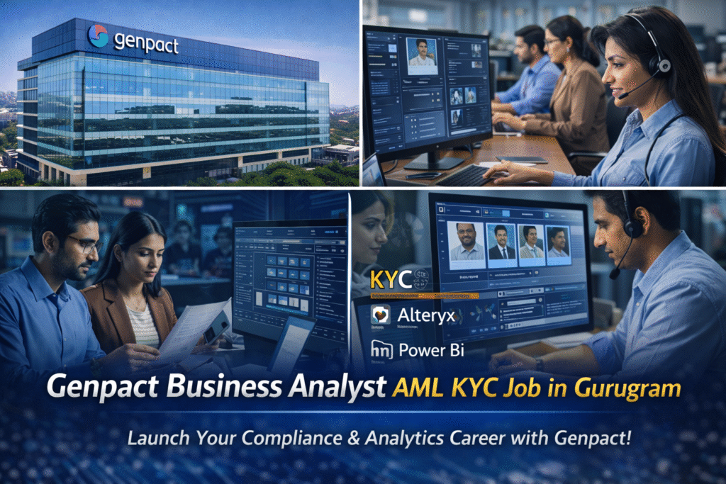 Genpact Business Analyst AML KYC Job in Gurugram