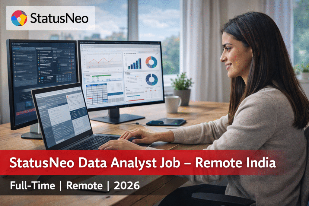 StatusNeo Data Analyst Job Remote India