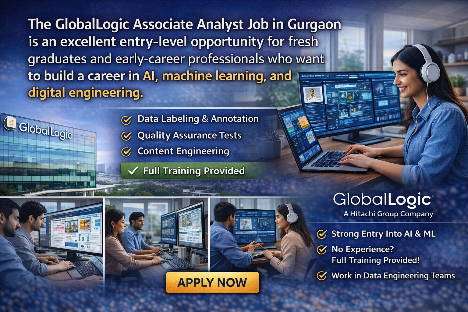 GlobalLogic Associate Analyst Job in Gurgaon